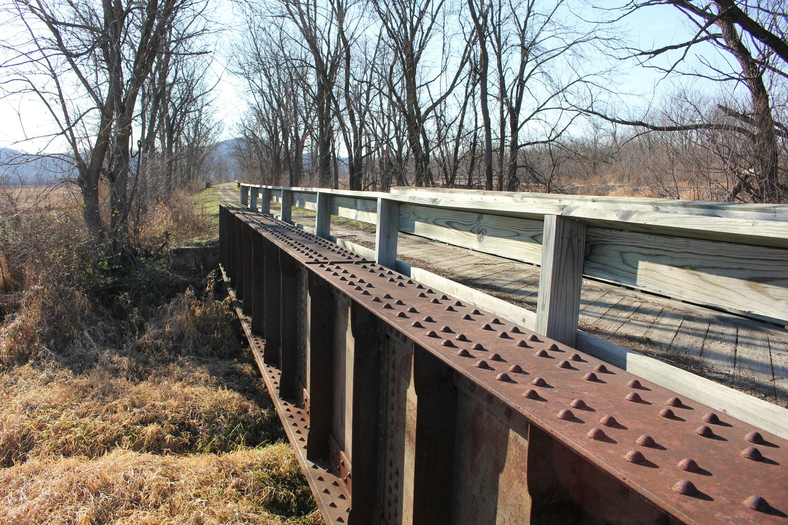 Looking west